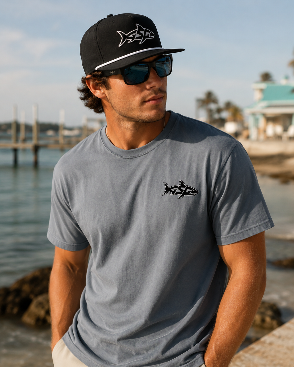 GSG SHARK LOGO Rope Hat